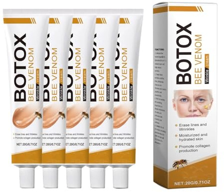 Bienengift Straffende Gesichtscreme,Bienengift Anti-Falten-Creme,Bienengift Creme,Feuchtigkeitscreme FüR Gesicht Und Hals,Bee Venom Creme FüR Alle Hauttypen (5)