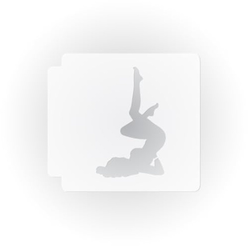 Pin Up Girl Body 783-B973 Stencil Silhouette (9 inch)