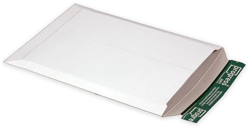 easydruck24 Versandtasche Premium DIN A4+ weiß aus Wellpappe I progressPACK PP V02.04 I 248 x 350 x bis 30 mm I 25-er Pack I az172