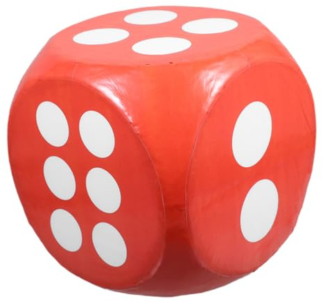 Dado a Sei Facce per Rosso in Schiuma Jumbo Giochi Festa Aula | Formato Oversize, Uso Versatile, Materiale Sicuro, Portatile, per Adulti e Bambini in Attività Didattiche