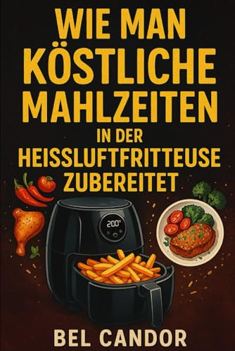 WIE MAN KÖSTLICHE MAHLZEITEN IN DER HEISSLUFTFRITTEUSE ZUBEREITET: Die schnelle Anleitung zum ölfreien Kochen mit nur 5 einfachen Zutaten! (heissluftfriteuse, Band 2)