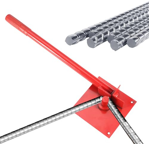 Curvatrice a stelo – Strumento manuale di piegatura per tubi – piegatrice in acciaio in miniatura per lavori di saldatura, recinzione, cantiere, costruzione, rete di guaina garage