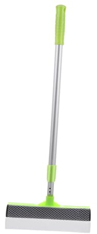 CONGARTENO Escobilla para Ventanas Retráctil de Plástico con Mango Doble Función Limpieza y Secado Absorbente y Duradera para Parabrisas Hogar