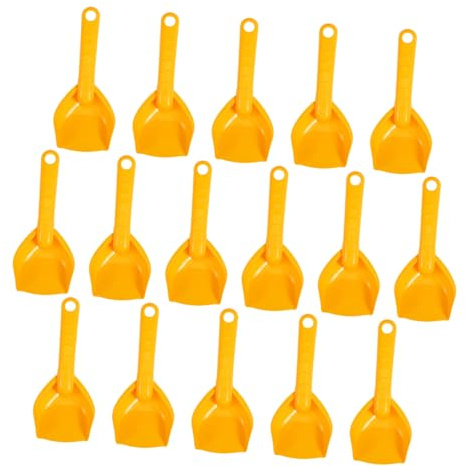 Milisten 16pcs Beach Sand Shovels Mini Plastic Diggers for Orange Sandbox Digging Gardening Snow Play Party Favors Easy to Clean