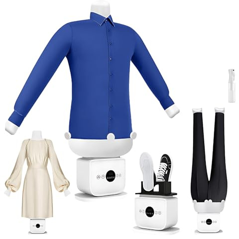 Automatic Shirt Dryer,Shirt Ironer,Ironing Manikin,Easy Dry,Multi Size,Heating Temperature Reaches 60 70°C,For Shirts(B)