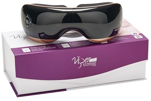 Augenmassagegerät Vipernake VP-0.5, Für ein stressfreies Gesicht und Augen ohne Augenringe und Tränensäcke. Augenmassagegerät eingebaut mit sanfter Entspannungsmusik- Micro USB