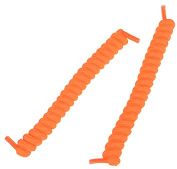 TikTako 1Pair Curly Elastic Shoelaces Sports Wohnung Schnürsenkel, orange