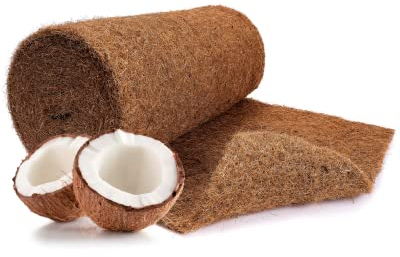 N Nagerteppich.de Kokosmatte aus 100% Kokosfasern - 50cm x 5m Rolle Anzuchtmatte ohne Latex - Winterschutz und Kälteschutz für Pflanzen - Baumschutz Meterware Naturprodukt