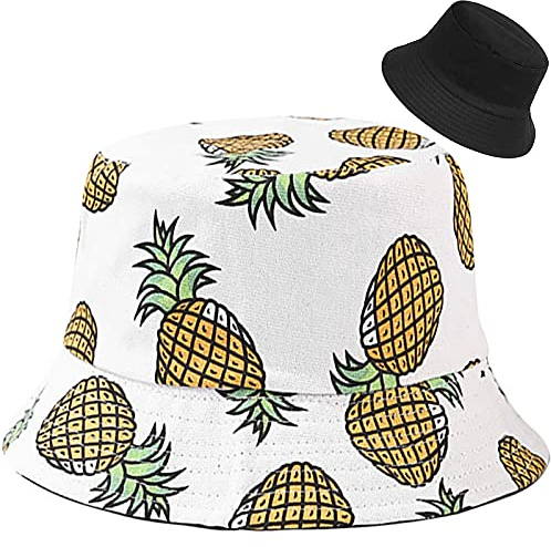 XYIYI Reversibel Fischerhüte Anglerhut Sonnenhut Für Damen Mädchen