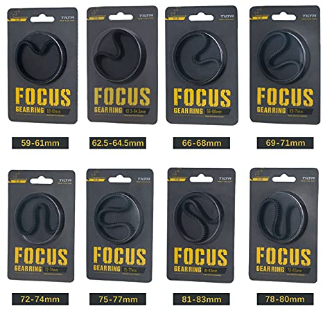 Tilta Bague d'engrenage de Mise au Point sans Couture(8 pièces), pour Tilta Mini Follow Focus Nucleus Nano DSLR 0.8 Mod Accessoires pour objectifs de caméra Standard Gear TA-FGR-SET8