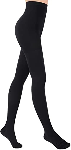 Ktinnead Kompressionsstrumpfhose für Damen und Herren, geschlossene Zehen, medizinische Kompressionsstrümpfe, 20-30 mmHg abgestufte Kompressionsstrumpfhose, Schwarz, X-Large