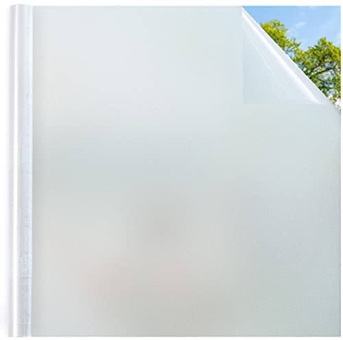 DOWELL Pellicola protettiva per finestre, opaca, per finestre, 90 x 400 cm, in vetro smerigliato, autoadesiva, statica, per il bagno