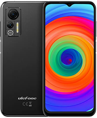 Ulefone Android 12 4G Mobile Phone Unlocked NOTE 14(64GB), 3-Card Slot, Quad Core 4GB+64GB, DUAL SIM-Free Smartphone, 6.52'' HD+ Screen, 8MP+13MP Camera, 4500mAh Battery, Face Unlock GPS Black