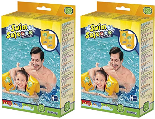 Bestway Swim Safe ABC Schwimmflügel Stufe C WonderSplash, 5-12 Jahre (Orange 2 Stück)