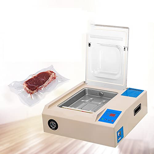THREMA Máquina De Envasado Al Vacío Comercial, Sellador Al Vacío De Cámara con Control Automático, Ancho De Sellado Profesional, Alimentos Que Incluyen Carnes Frescas, Adobos, Sopas, Salsas Y Más