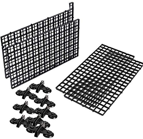 Bamberg Aquarium Divider Tray Plastic Mesh Aquarium Egg Box Light Diffuser, Fish Tank Divider Filter Bottom Isolation