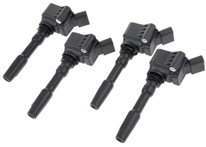 4 Stück Zündspulen 06H905110H, 06H905110L Kompatibel mit A3, A4, A5, A6, A7, Q5, Q7, Q8, TT EA88 1,8/2,0