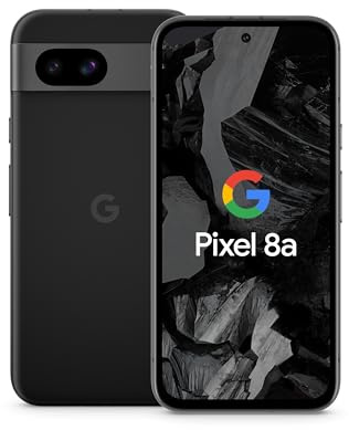 Google Pixel 8a: Android-Smartphone ohne SIM-Lock mit fortschrittlicher Pixel-Kamera, Langer Akkulaufzeit und leistungsstarken Sicherheitsfunktionen – Obsidian, 128GB (Ricondizionato)