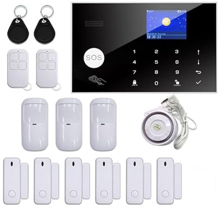 Sistema de alarma DIY de seguridad para el hogar, G30 TUYA TUYA CONTROL DE APLICACIÓN DEL SISTEMA DE ALMA de seguridad WiFi con Ip Camera Auto Dial Dial Motion Detector inalámbrico Inicio Smart GSM Ki