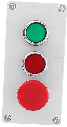 Gatuida Boîtier D'arrêt D'usine en Plastique Bouton Poussoir pour Cas D'urgence, Installation Simple Bavure, Commande Industrielle Fiable Couleur Aléatoire