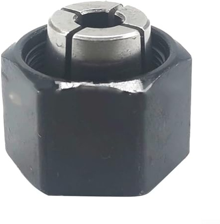 Mandrino pinza fresa, adattatore pinza trimmer con dado, 6,35 mm incisione taglio mandrino pinza, strumento adattatore di serraggio bit router