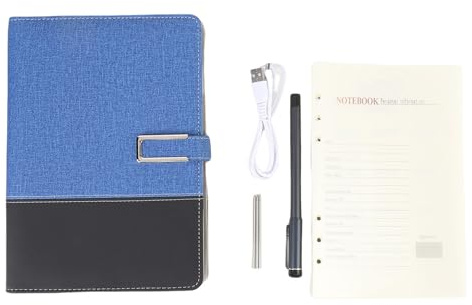 Phefop Smart Digital Pen, Bluetoothes Notebook Smartpen Real Time Sync Smart Pen with OCR Text Recognition 360° Writing Angle for Phones Tablets (Blue)