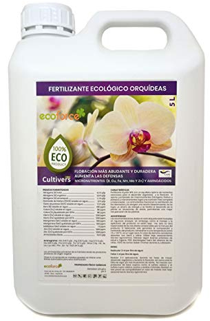 CULTIVERS Organischer flüssiger Orchideendünger 5 L. Gesundes Wachstum, erhöhte Blüte und intensivere Farbe. Mit Makronährstoffen und Mikronährstoffen