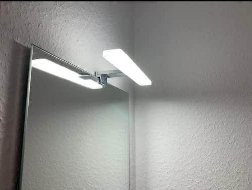 YIQAN 40cm LED Spiegelleuchte Badezimmer Lampe 10W 1100 Lumen 230 Volt Bad Spiegellampe Warmweiß 3000K Badspiegelleuchte Wasserdichte IP44 Badspiegelleuchte Flimmerfrei