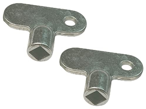 RANRAO 2 Pcs Square Radiator Key, Radiator Bleed Keys, Bleed Valve Key for Radiators Heaters Radiators and Faucet