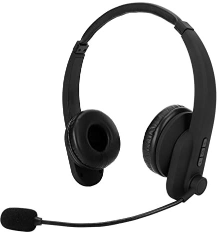 Auriculares Inalámbricos, BT 5.0 con Cancelación de Ruido sobre la Oreja Auriculares de Teléfono de Negocios con Micrófono Giratorio, para Servicios de Asesoramiento Telefónico