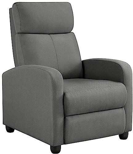 Yaheetech Sillón de Masaje Silla Relax Butaca Sofá Ajustable de Relajación con Función Reclinable para Sala de Estar y Dormitotio Gris