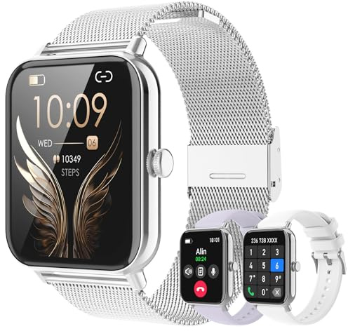 Betatree Smartwatch Donna Uomo con Chiamata e WhatsApp, 1,85 Orologio Automatico Digitale Fitness Contapassi, 120+ Modalità Sportivo Android iOS Smart Watch con Monitor Sonno/Frequenza Cardiaca