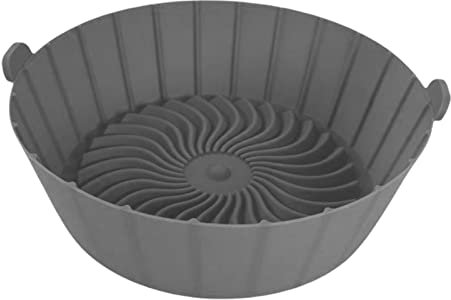 Vassoio per friggitrici ad aria calda, in silicone, per friggitrici ad aria calda, inserti antiaderenti per friggitrici ad aria calda, inserti in silicone per forno e forno a microonde.