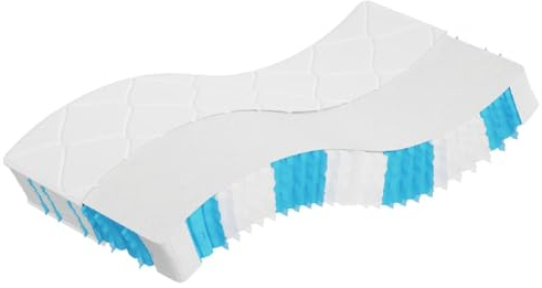 vidaXL Matratze Taschenfederkern, Taschenfederkernmatratze Atmungsaktiv Hautfreundlich, Bettmatratze Härtegrad Mittelfest, Stoffmatratze Federkernmatratze, 70x200cm