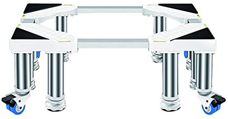 Adjustable Washing Machine Base Washing Machine Stand Base Large Mobile Tumble Dryer Base Large Steel Filing Cabinet 91-105cm Large Wooden Barrel Stent Stainless Steel Trolley Stand for Wash