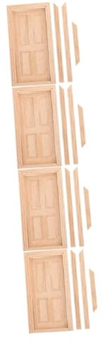BESTonZON 4stücke Doll House Door Tür Zubehör Miniatur Tür Für Kreative Projekte Und Dekoration