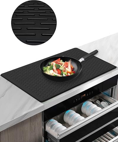 Cynrikah Cubre Vitroceramica Silicona, Protector Vitrocerámica Fácil De Limpiar Para Proteger La Superficie De Cristal De La Placa De Cocción, Y Tapa Vitrocerámica Resistente Al Calor Y Al Agua.