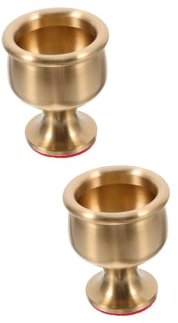 JECOMPRIS 2pièces Gobelet Bouddhiste Tasse à Eau Pour Offrandes Décoration De Bureau Et Intérieur Accessoire Pratique Et Pour Rituels Et Célébrations