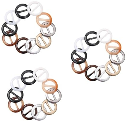 HAPINARY 60stücke Runde Resin Schnallen Einstellbare Clips Für Schals Hüte Und Kleidung Zufälligen Farben Für Modische Akzente Und Praktische Anwendungen