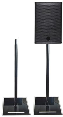 YCOVSFP Lautsprecherständer, universeller Standlautsprecherständer, Bücherregallautsprecherständer, einfach zu montieren, geeignet for 10-12-Zoll-Lautsprecher(Black)