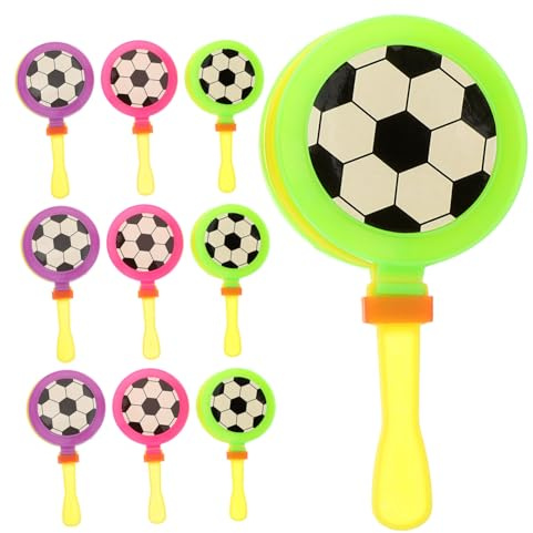ULTECHNOVO Battimani da Football Rumorosi in Plastica, Set 10 Pezzi per Feste e Eventi Sportivi, Giocattoli Festa Divertenti per Adulti e Ragazzo Ragazza, Bomboniere Rumorose per Sostenitori
