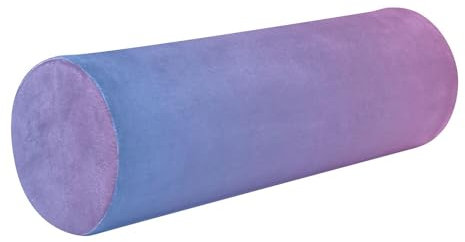 Nackenrollenbezug, kleine runde Kissen für Stühle, Zylinderkissen, Schlafrollenbezug mit Reißverschluss, Rosa, Blau, Farbverlauf