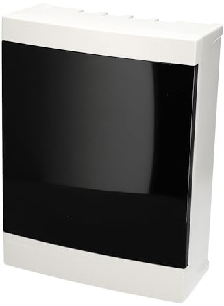 EDO Quadro Elettrico da Parete 2 File per 16 Moduli 29 x 22 x 9,5 cm IP40 - Scatola di Distribuzione in ABS Bianco - Centralino per Impianti Elettrici da Interno