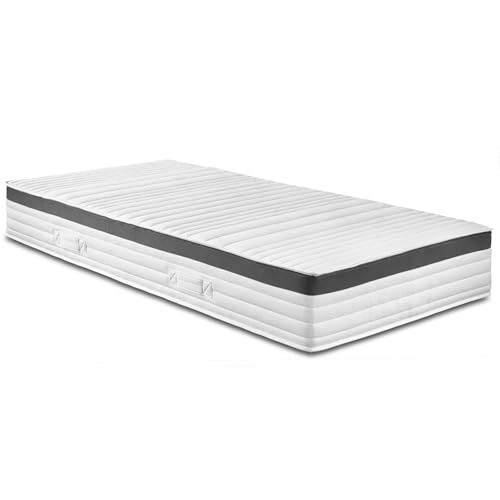 Bodyprotect Taschenfederkernmatratze Elite Line 90x200 cm, 1000 Federkern orthopädische Matratze Härtegrad H2 mittelfest, Oeko-TEX, ergonomische 7 Zonen Federkernmatratze, Höhe 25, Made in EU