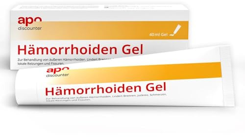 apodiscounter Hämorrhoiden Gel (1x 40 ml) – Kühlende Pflege bei Juckreiz, Brennen & Hautreizungen im Analbereich – beruhigendes Gel zur äußerlichen Anwendung