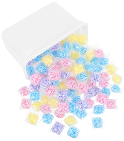 Perle Lavatrice Profumate 100 Pezzi Microcapsule per Bucato | Formula a Rapida Dissoluzione, Riduce la Carica Statica, Pulizia Accurata dei Capi Colore Casuale