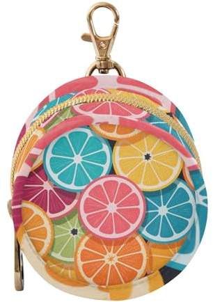 Colorido soporte portátil para chupete de frutas naranjas de dibujos animados, para guardar llaves, artículos para bebés
