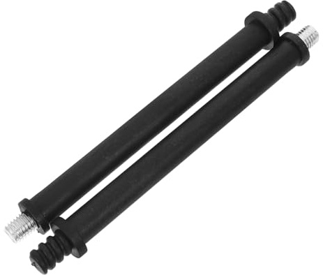jojofuny 2 Piezas Mango de Repuesto para Escobilla de Water de Plástico Tornillo de Hierro 10 Mm, 141 Mm de Largo, Color Negro, Accesorios para Baño y Limpieza Sanitaria