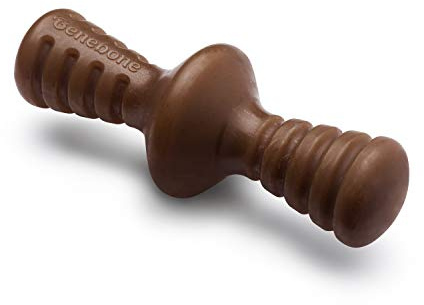 Benebone Zaggler Unzerstörbares rollendes Kauspielzeug für Aggressive Kauer, langanhaltende, robuste Langeweile Breaker für Hunde, echter Erdnussgeschmack, für große Hunde