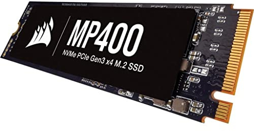 Corsair MP400 2TB M.2 NVMe PCIe x4 Gen3 SSD (Sequential Read Speeds of up to 3,480 MB/s, Write Speeds of up to 3,000 MB/s, High-Density 3D QLC NAND) Black